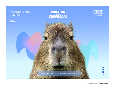 Daily UI Challenge #003 - Landing Page animal coming soon daily ui daily ui 3 landing page promotion ui web ui