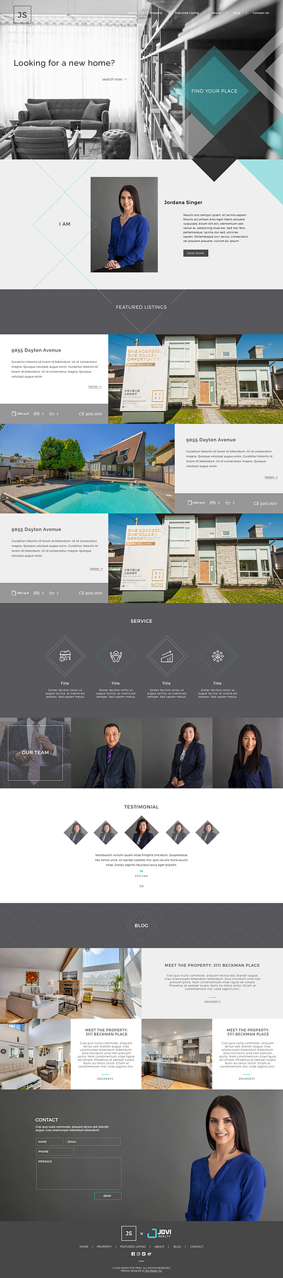 Realtor website design real estate ui web web design