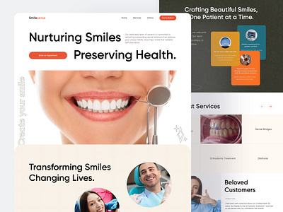 Dental Care Website #Full Version dental dental care dental clinic dentist doctor health health care smile teeth ui uiux user user experience user interface ux web design website