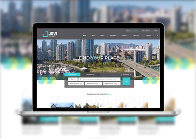 Real Estate Website x Jovi Realty real estate uxui web design