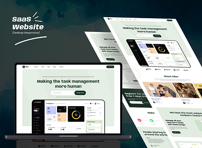 Allen - Multipurpose Saas Website Design business productivity innovative business landing page modern ui design productivity tools productivity website design saas website task management task management website ui ui design uiux user friendly user interface design ux ux design web design website website template