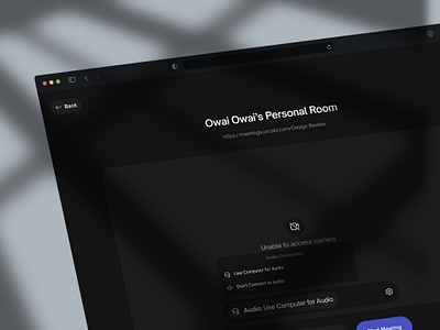 Conference Call Onboarding app typography ui ux