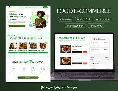 Food E-commerce Website e commerce restaurant ui web