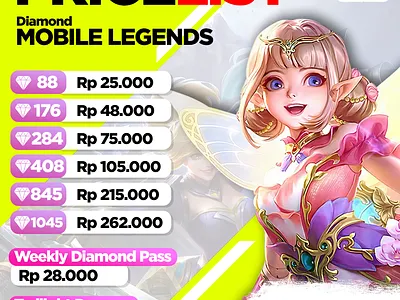 Top Up Store Pricelist Design feed game game store instagram mobile legends top up