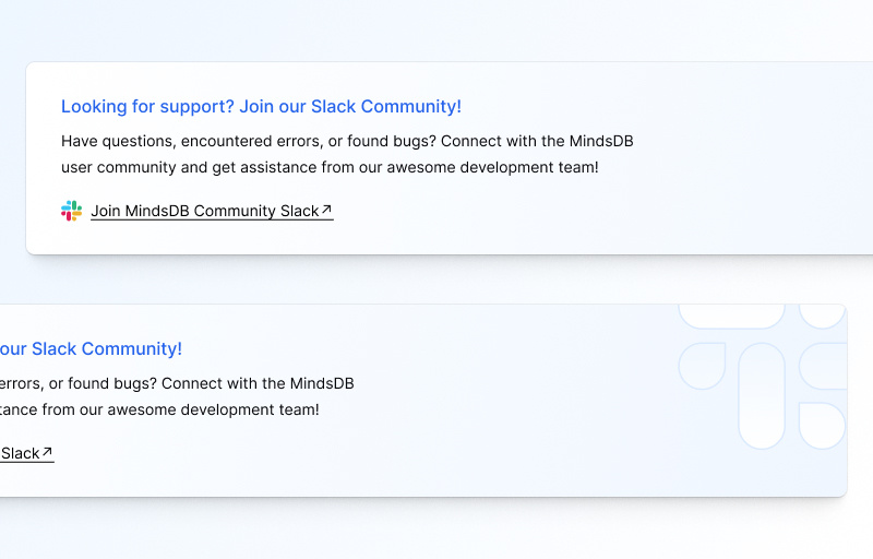 Slack community card alert card cards community design system dialogue join slack ui ui card ux