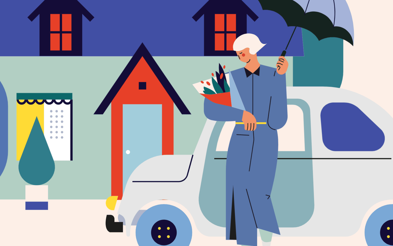 小园素作品：奔赴未来 design flat graphic design illustration vector