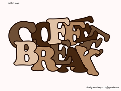 Coffee Logo | Coffee Break black logo designer brown logo coffee break coffee logo coffee shop logo designer ashley scott florida graphic designer florida logo designer jacksnville graphic designer jacksonville logo designer start a business start a coffee business start a coffee shop start a coffee shop business text based lopgo