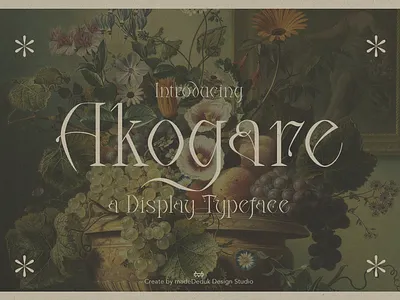 Akogare Display Font alphabet blackletter font branding font classic serif classy font display font elegant font fashion font headline font invitation font logotype nostalgic serif serif font tattoo font typography victorian font vintage font web font wedding font