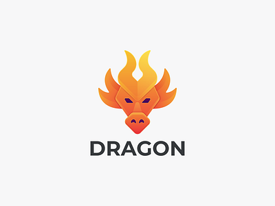 DRAGON branding design dragon coloring dragon logo dragon orange coloring graphic design icon logo