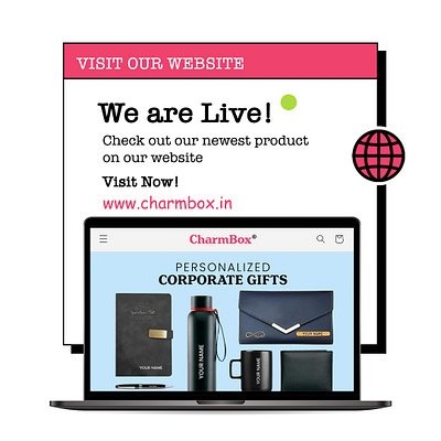 Creatives for CharmBox® branding charmbox charmboxgift graphic design www.charmbox.in