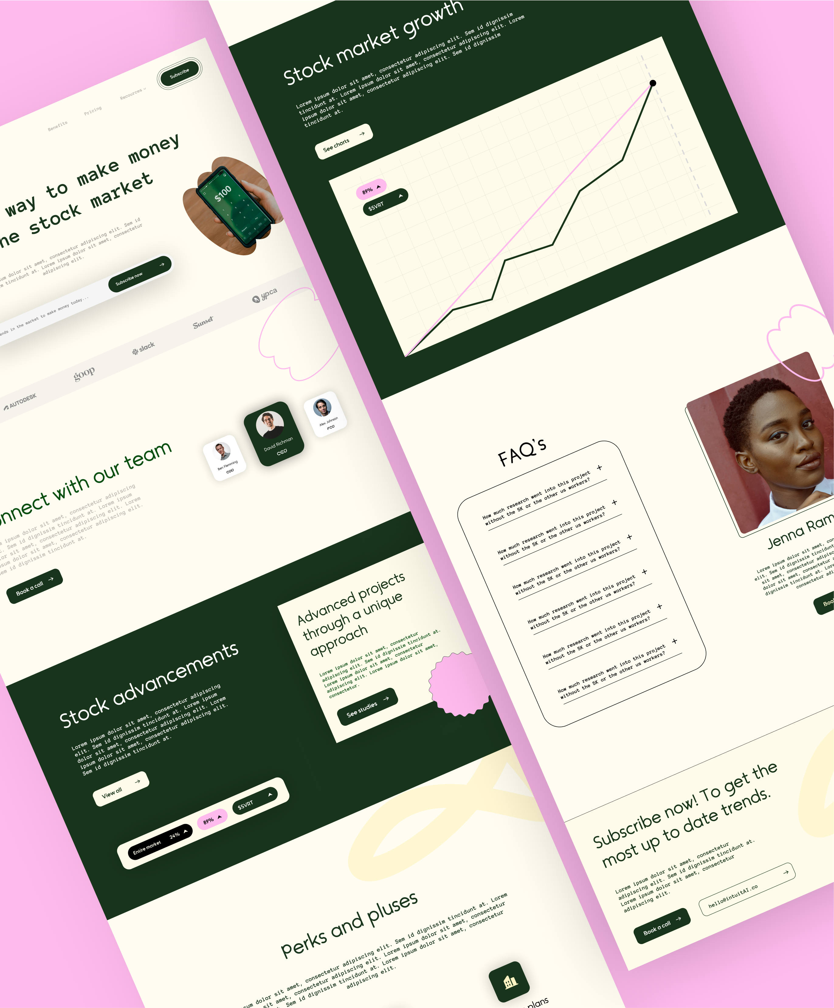 Example of InterAI landing page