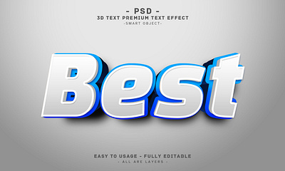 Best'' 3D Editable PSD Text Effect Style 3d best best 3d text effect best blue text effect best effect best photoshop action best photoshop fx best style best text effect best white text efffect editable text effect graphic design psd editable text effect