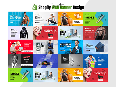 Shopify web banner design shopify shopify web banner social media banner social media banner design web banner web banner design