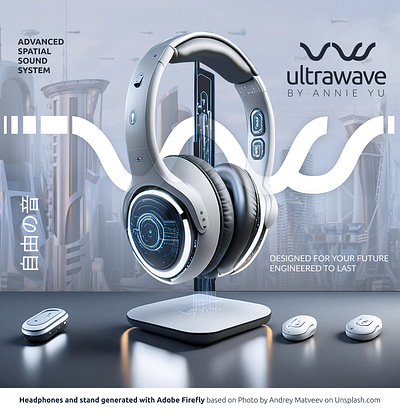 Ultrawave - by Annie Yu ad ai branding design graphic design logo logo design photo manipulation