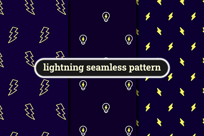 lightning seamless pattern background bolt elegant lamp lightning pattern seamless thunder yellow