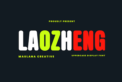 Laozheng Uppercase Display Font animation branding design font fonts graphic design illustration logo nostalgic ui