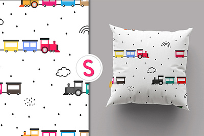 cute train pattern automotive background cloud cute dot pattern train travel