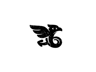 Mystical beast beast bird character gragon logo logotype minimalism mystical wings