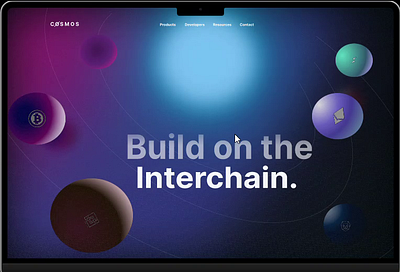 Futuristic Website Design : COSMOS . design website