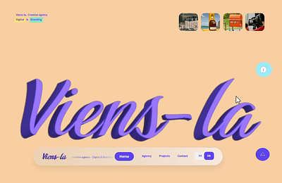 VINENS-LA : A Design Agency Website Landing Page. design website