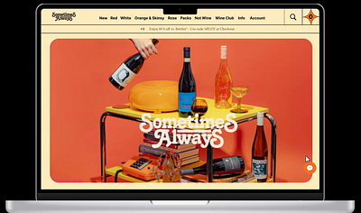 Online Wine Selling Store Website Landing Page. design website