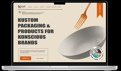 Kanak Natural Website Landing Page. design website