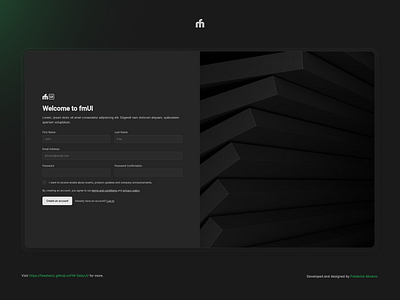 FM Daily UI • Day 01 daily ui fmui sign up sign up form ui ux web design