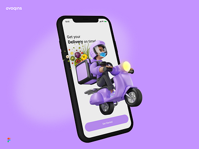 Cutting-Edge UI Design for Your Next Delivery App app design delivery app design ecommerce app grocery app illustration mobile design ui design ux design