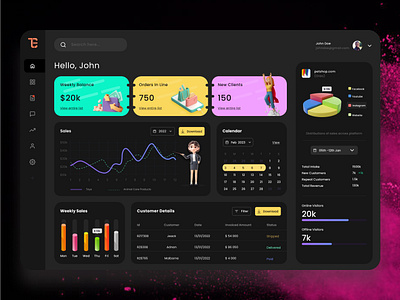 Dashboard UI 3d animation app branding design graphic design illustration logo motion graphics ui