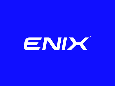 ENIX Wordmark Sportswear Logo blue brand branding design graphic design lettering logo logodesign logomark sport sportswear vector wordmark