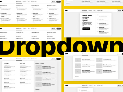 Dropdown menu inspiration button creative dropdown figma inspiration interface light menu mockup modern page style template ui ux web web design web page website wireframe