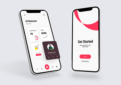 Project Management mobile application ui ux design app appdesign application best branding illustration ios new projectmanagment top uiux