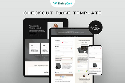 Thrive Cart Checkout Template checkout checkout template course sales page course template sales page template thrivecart thrivecart checkout thrivecart funnel thrivecart landing page thrivecart sales page thrivecart template