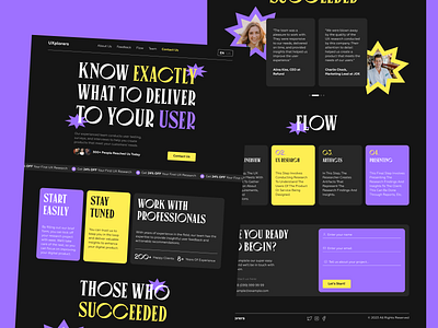 UXplorers Landing Page Concept ui ux web design