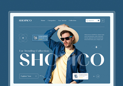 Fashion Ecommerce Landing Page UI ecommerce ui landing page ui ui design website ui