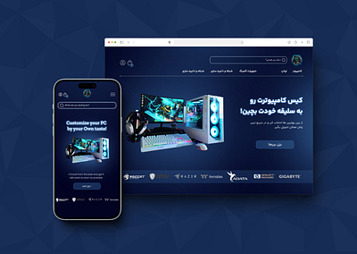 PC store👾 gaming landing page pc accessories pc game play product store ui website design