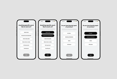 Onboarding Screens for a Fitness and Wellness Monitoring App