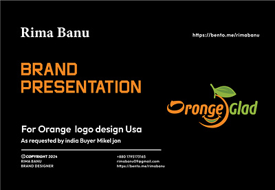 Orange glad logo design graphic design logo design logo designer motion graphics orange glad logo design orange logo