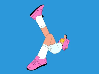 Pops ofPpink design flat graphic design illustration illustrator pink style vector work