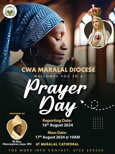 PRAYER DAY POSTER branding catholic church graphic design logo motion graphics posters prayer