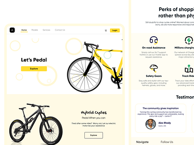 Website for Smart cycle store branding design ui uiux ux webdesign webs website