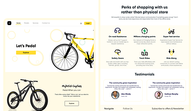 Smart Cycle Store - Website branding design ui uiux ux webdesign webs website