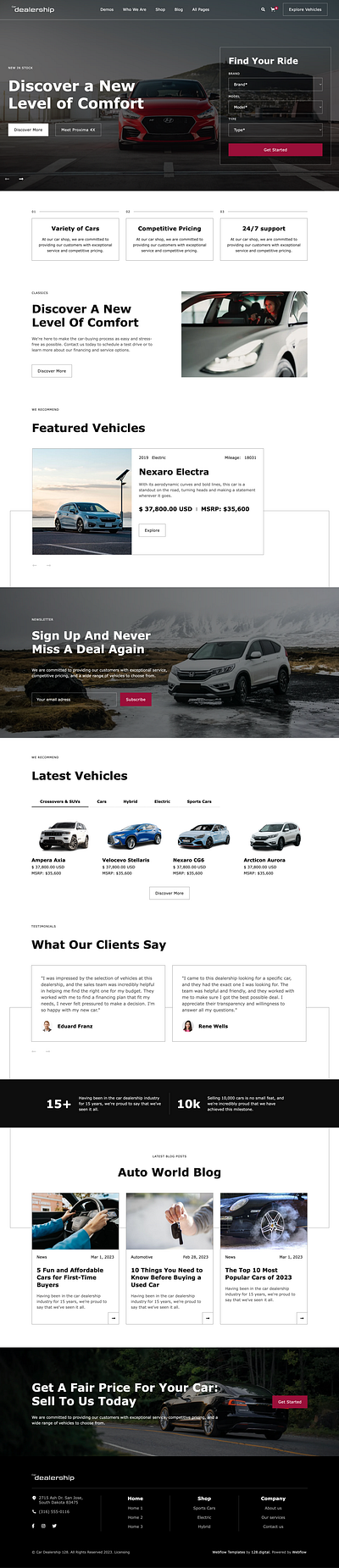 Car Dealership automotive website template car dealer figma design professional design responsive design ui design webdesign webdesigner webdesigners webflow webflow design webflow designers webflow template webflow website website designers