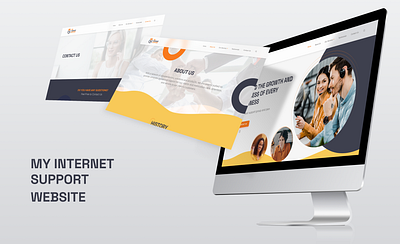 My Internet Support Official Website graphic design ui uiux website