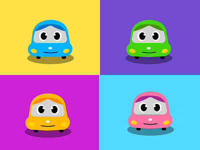 Cars illustrations car colorful cutecars design fl flatdesign graphic design illustration india ui