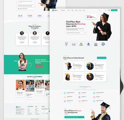 Modern Schooling website app branding design graphic design illustration logo typography ui ux vector