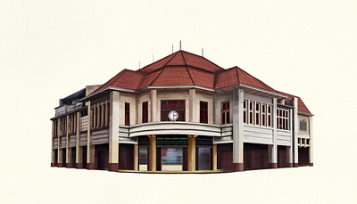 New Indies Architecture bandung cultural digitalart digitalpainting graphic design heritage illustration indies