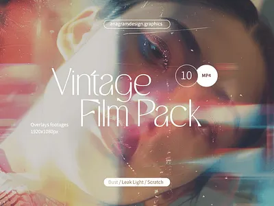 Vintage Film Pack after effect anagramdesign burn film dust footage free mockup freebie freebies light leak mockup mp4 old effect overlay premiere scratch video vintage video