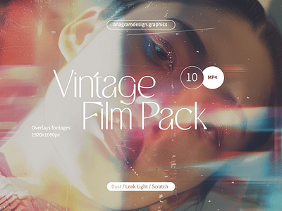 Vintage Film Pack after effect anagramdesign burn film dust footage free mockup freebie freebies light leak mockup mp4 old effect overlay premiere scratch video vintage video