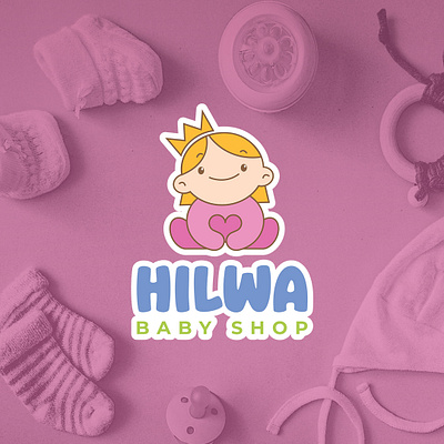 Hilwa's Brand Identity babyshop brandidentity branding icon logodesign logogram vector visualidentity